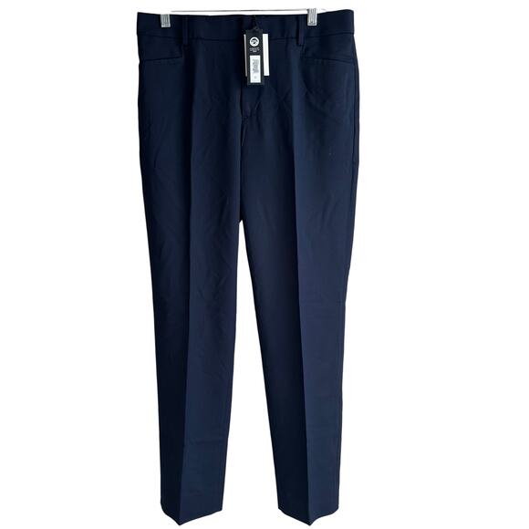 Banana Republic TALL Siena Slim Italian Wool Ankle Pant Navy Blue 8 444805 - Picture 3 of 12